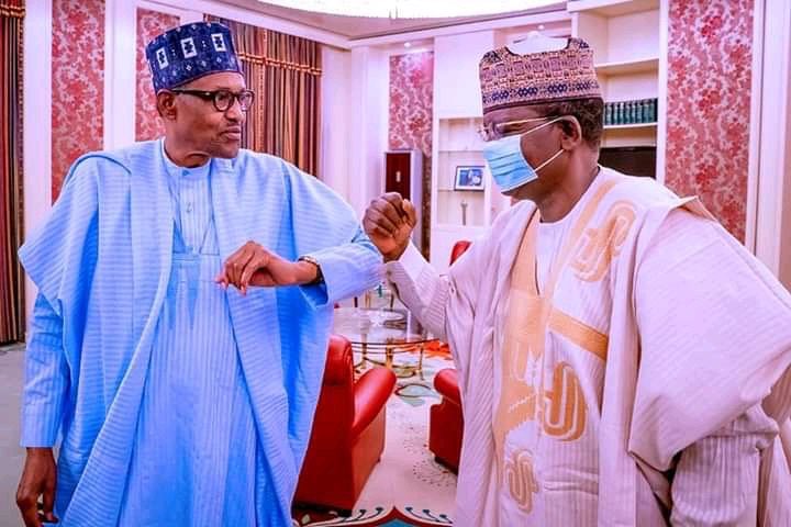 UsmanMatawalle2's tweet image. The Nigerian President @MBuhari receives in audience The Executive Governor of @Zamfara_state His Excellency Dr @Bellomatawalle1 BARDEN HAUSA discusses over insecurity in d North-West &amp;amp; Zamfara in particular &amp;amp; d ethnic dispute in Oyo &amp;amp; Ondo.
#StopKillin