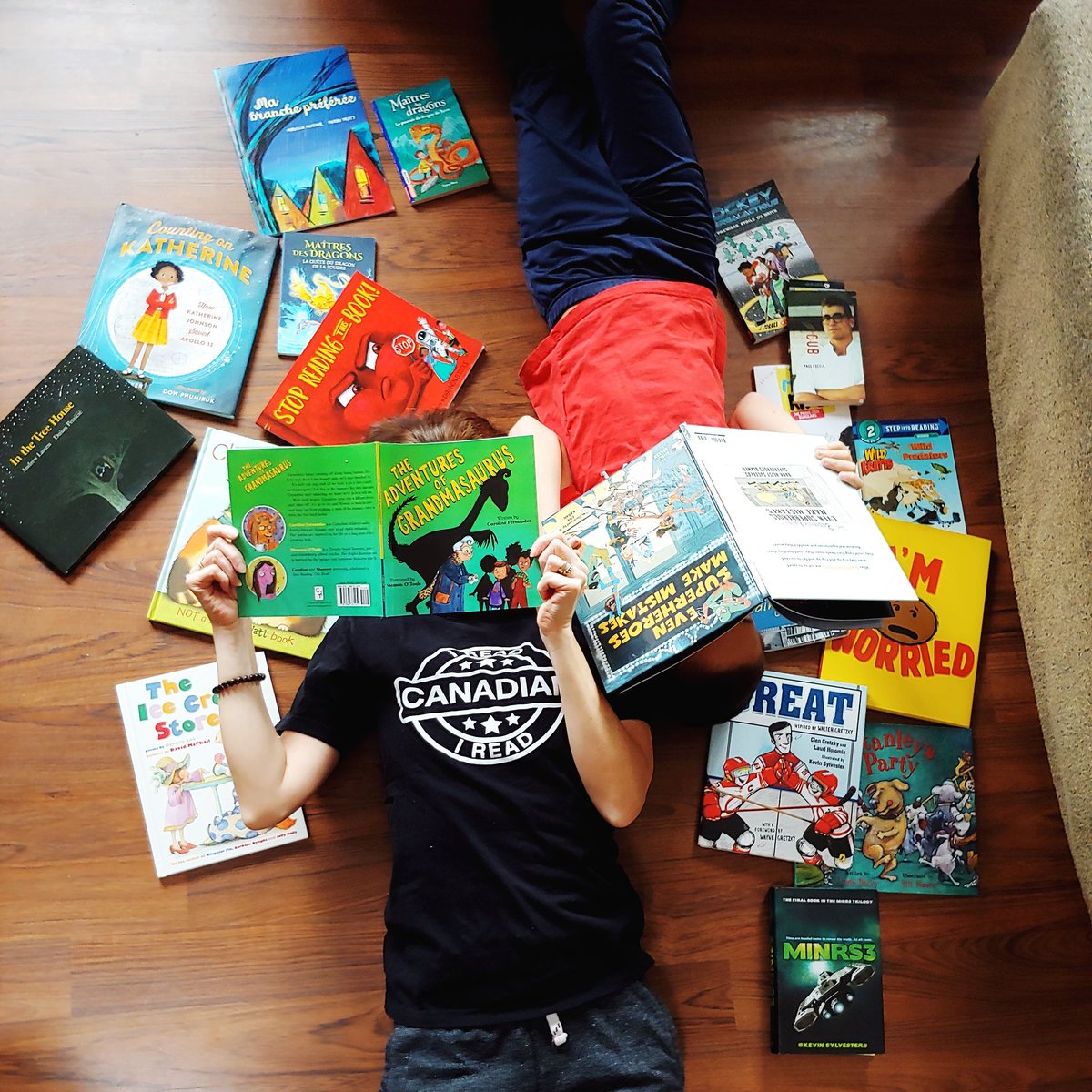 Kids need books now more than ever. Today is #IReadCanadian day so please take a moment and read at Canadian created book with your kids. 

A few of our favs: <a href="/inkyelbows/">Debbie Ridpath Ohi</a> <a href="/kevinarts/">kevinarts</a> @helainebecker <a href="/TheKrattBros/">The Kratt Brothers</a> @TraceyWestBooks <a href="/pauljcoccia/">Paul Coccia</a> <a href="/ireadcanadian/">I Read Canadian 🇨🇦</a>