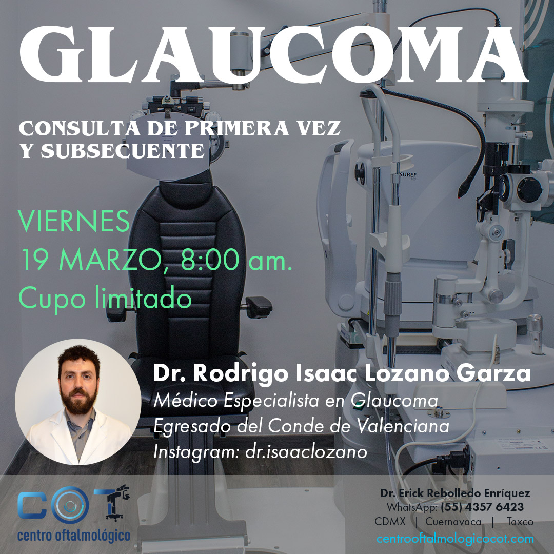 💥GLAUCOMA 💥 Más información: centrooftalmologicocot.com #CentroOftalmológicoCOT #OptometristaTaxco #OftalmologoGuerrero #CirugiasCataratasTaxco #OftalmologoCOT #LIO #LenteIntraocular #CirugiaCatarata