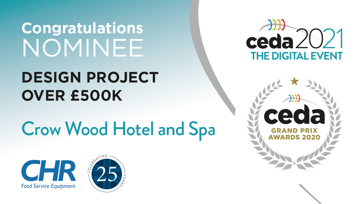 ceda Member <a href="/CHREQUIPMENTLTD/">CHR EQUIPMENT LTD</a> has also been shortlisted in the Design Project <£500k category for its work at Crow Wood Hotel &amp; Spa.  

You can find out more about their project here:
ceda.co.uk/conference/awa…

#cedaGrandPrixAwards2020
#TheDigitalEvent
#cedaDigitalEvent