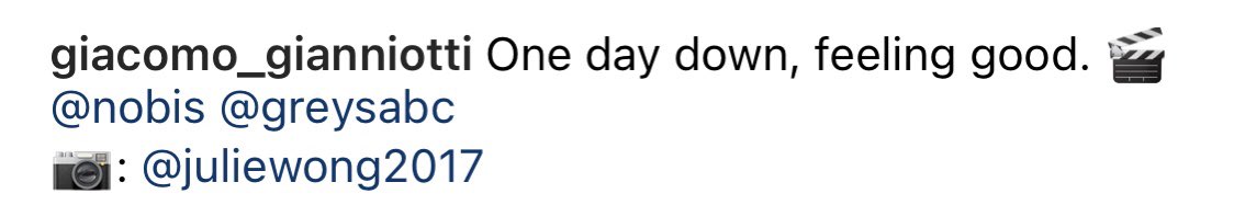 INSTAGRAM | #GreysAnatomy Giacomo Gianniotti 

🔗: instagram.com/p/CLZlpjtjlus/