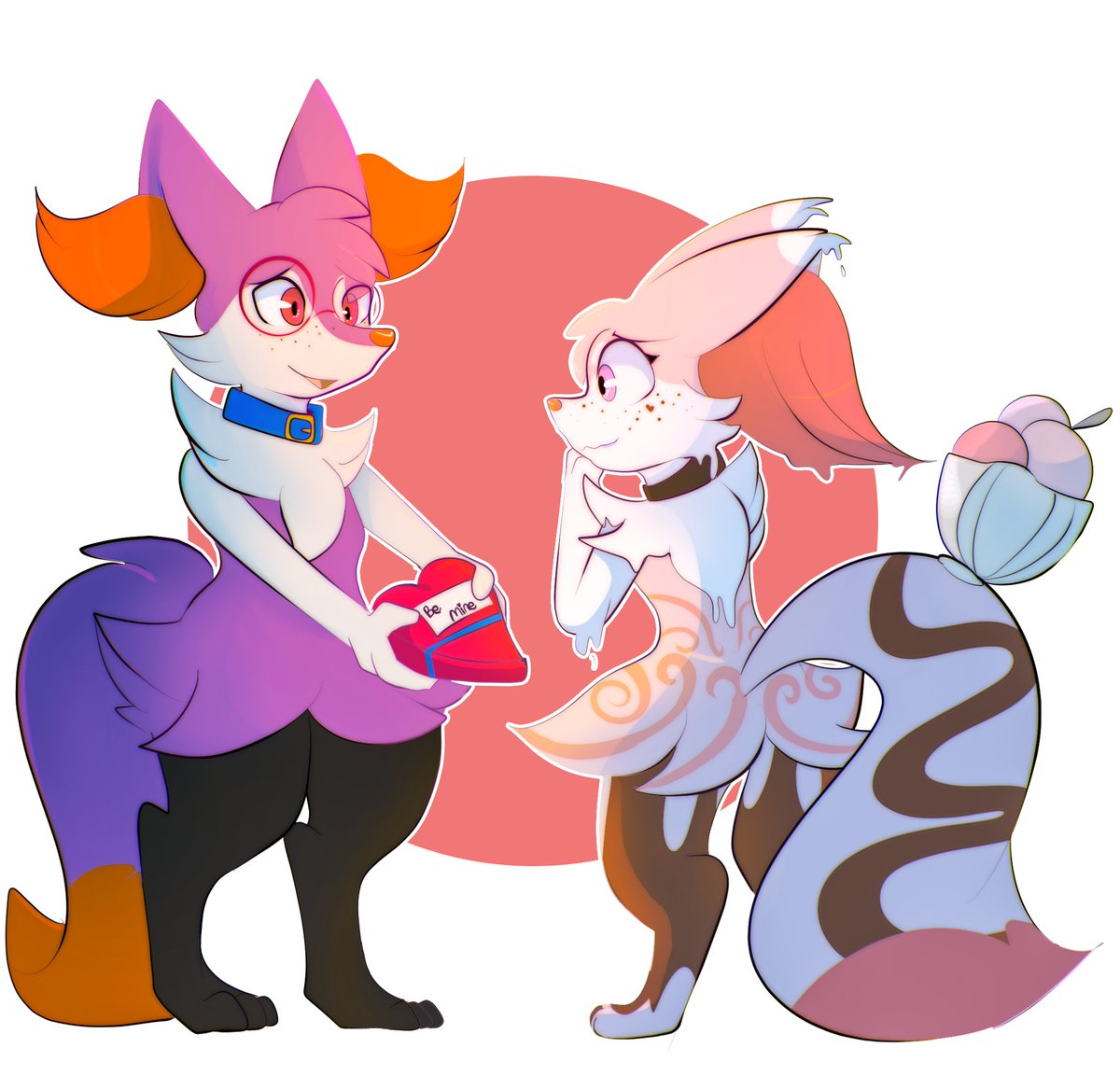 AsuraKitsune's tweet photo. A commission for vday for @SinderAd !
Two braixens being cute togetha! https://t.co/jMcHuPNCO2