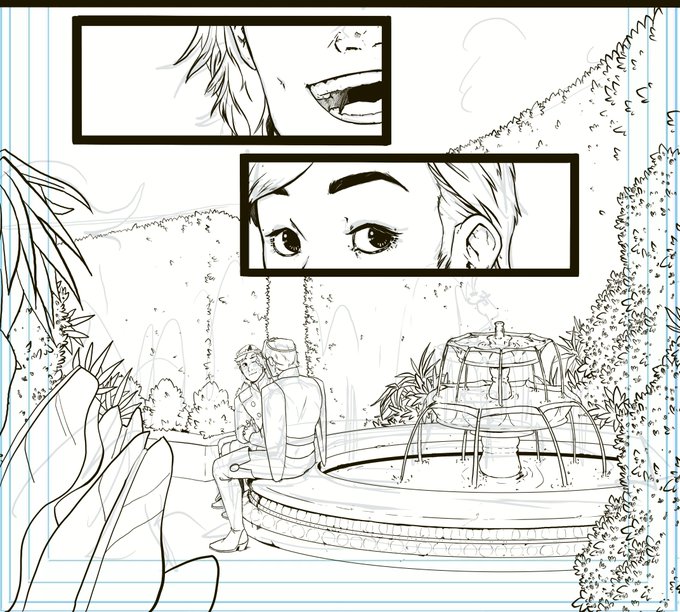 Aaa I'm so happy with these lines, this comic is gonna be lovely!!! 