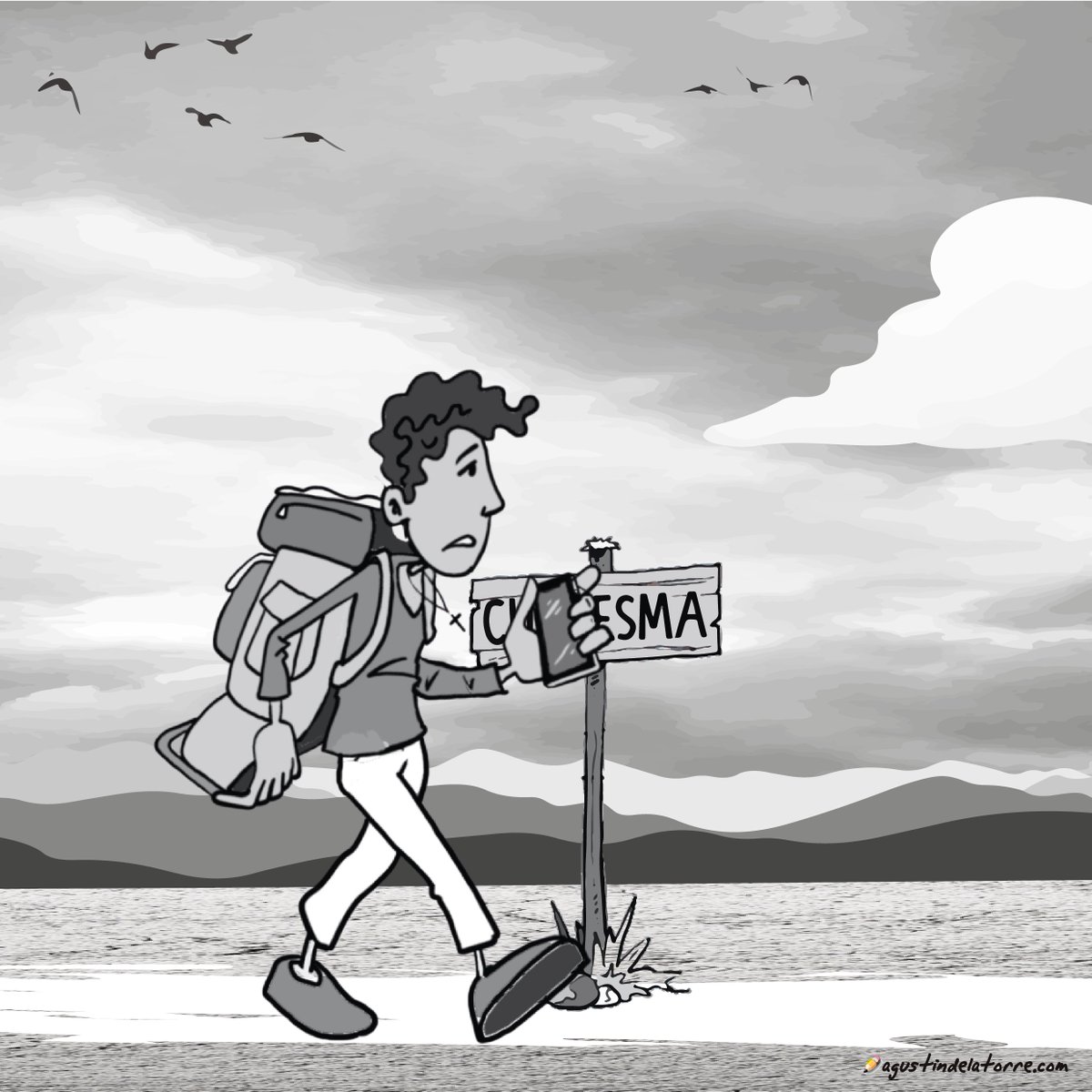 agustindlatorre's tweet photo. Día 2_40 dibujos para un Camino de #Cuaresma Lucas 9,23 "Si alguno quiere venir en pos de mí, que se niegue a sí mismo, tome su cruz cada día y me siga." #EvangelioDeHoy  #compArte #Ama #evangelio #GodIsGood https://t.co/aYg9Mk2nN4