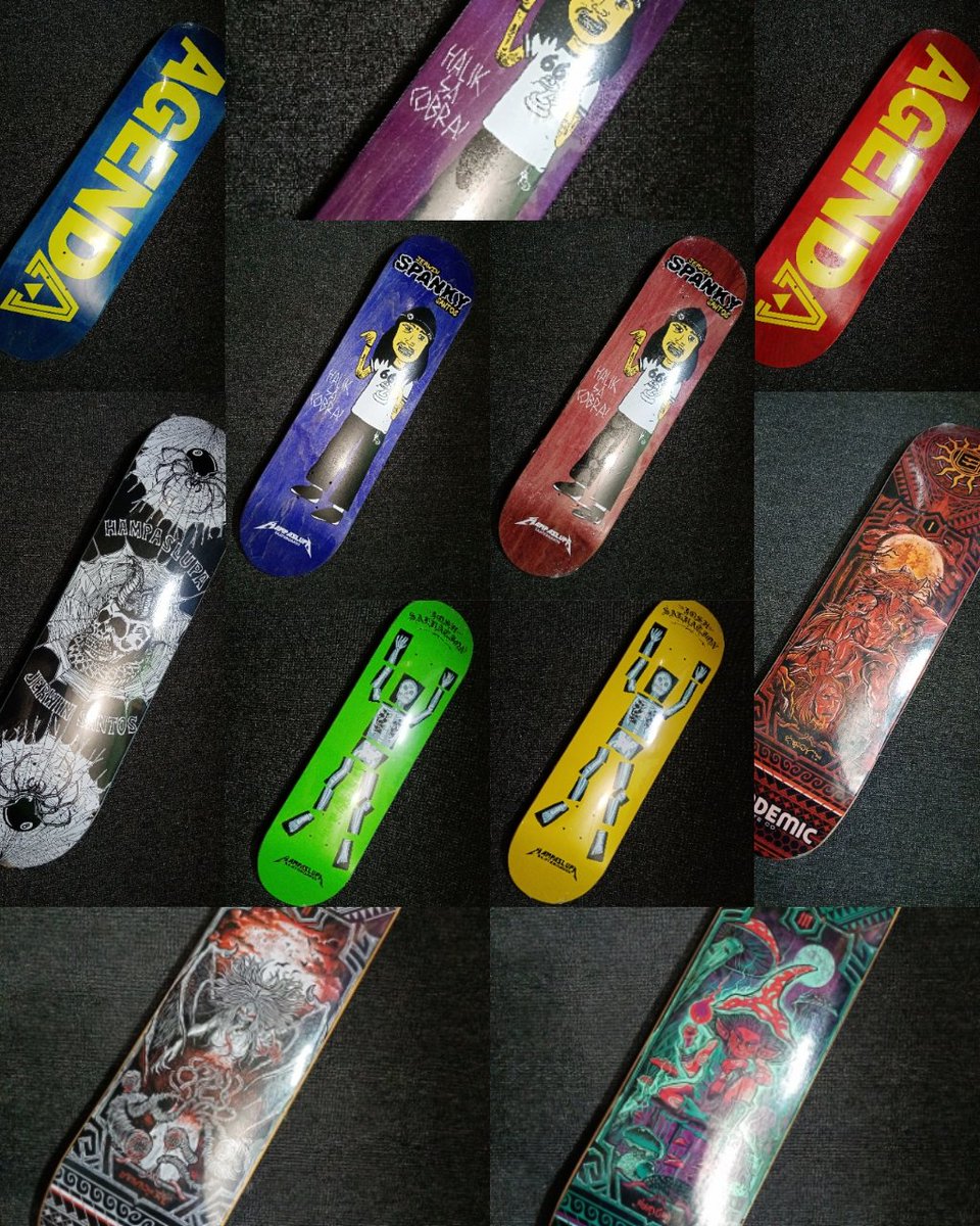 stuffsocoolph's tweet photo. Local brand skateboard decks available at @stuffsocoolph...
*Agenda Skateboards
*Hampaslupa Skateboards
*Endemic Skate Co.

Check our official facebook page to view our full selection!

#stuffsocoolph #skateshop #localskateshop #localbrands #localskateboardingbrands #proudpinoy https://t.co/wwXrAccdZW