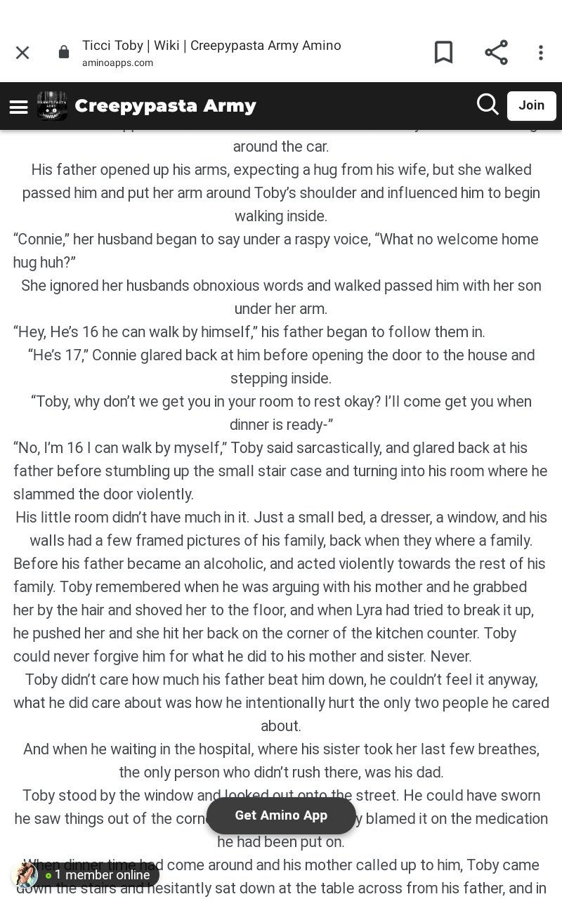 Ticci Toby, CreepyPasta Wiki