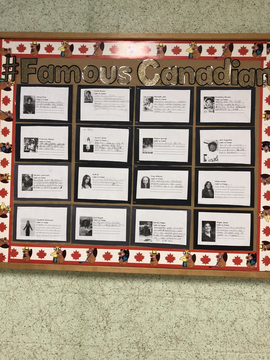 Thanks to Mrs Lawrence’s Grade 3 class and to our wonderful teacher-librarian Mrs Neil for celebrating Black History Month ⁦<a href="/southwoldtvdsb/">Southwold P.S.</a>⁩ by researching and highlighting these famous and important Black Canadian women ⁦<a href="/TVDSB/">Thames Valley DSB</a>⁩