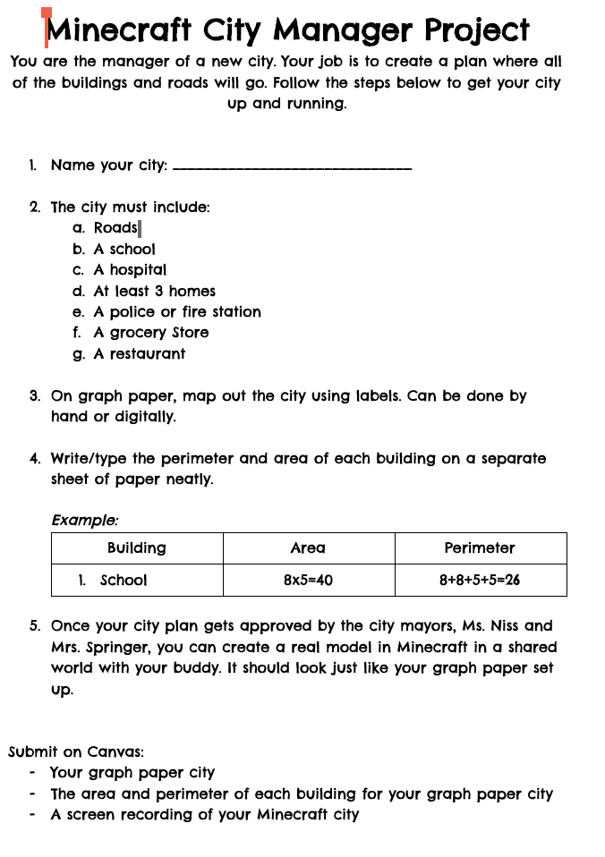 5th and 8th collaboration for math! Learning area and perimeter through <a href="/PlayCraftLearn/">Minecraft Education</a> <a href="/mrsspringernbps/">Mrs Springer</a>