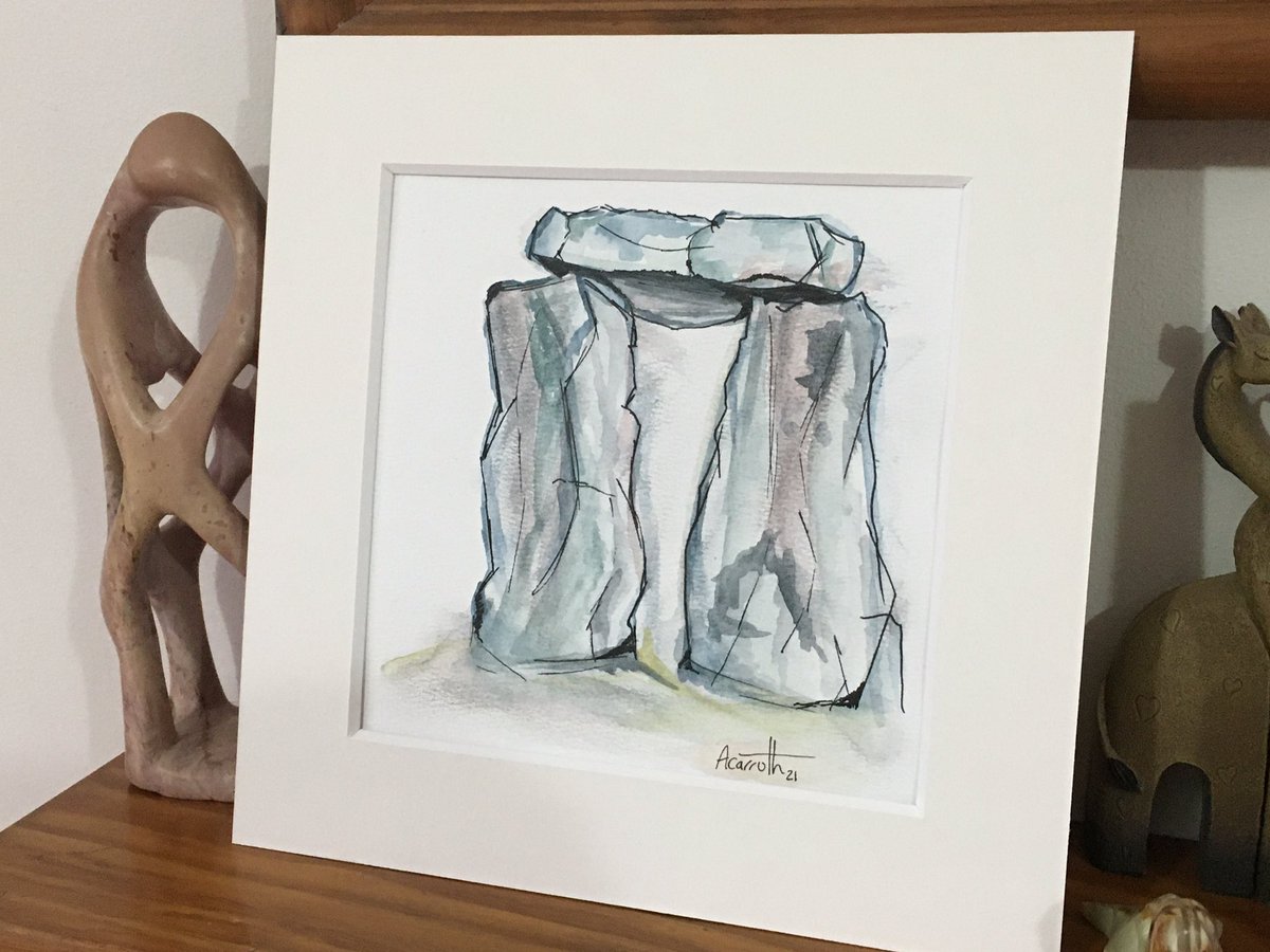 ArtCarruth's tweet photo. Pen and watercolour today #stonehenge #watercolour #watercolourpainting #derwent #graphitint #sarsonstones #stonecircle #stones #art #contemporaryart #painting #outdoors #outdooradventures #drawing #sketch #heritage #capturingbritain #britain https://t.co/6f3GYmGGSw