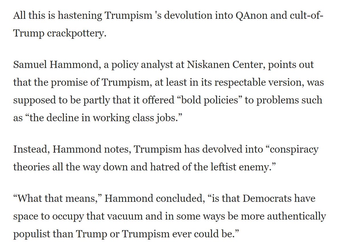 If a child allowance that parallels a program common to 20+ other developed countries is a bridge too far, the GOP is screwed. Democrats are ready to occupy the populist vacuum, and Republicans seem happy to let them.