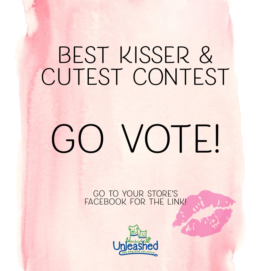 Unleashed_SH's tweet image. Go to the link in our bio to Vote for your favorite Best Kisser & Cutest!
#unleashedfurryvalentines #govote