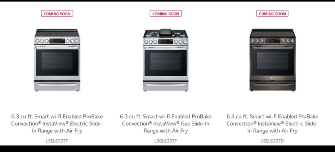 LGMHNewOrleans's tweet photo. Sneak peek! A few of the new @LGUS slide in #probake #ranges! Coming soon to a store near you! @LgCheriebrooks @LGKimRiner @LG_GMcQuilkin https://t.co/TmmT6VBEwV