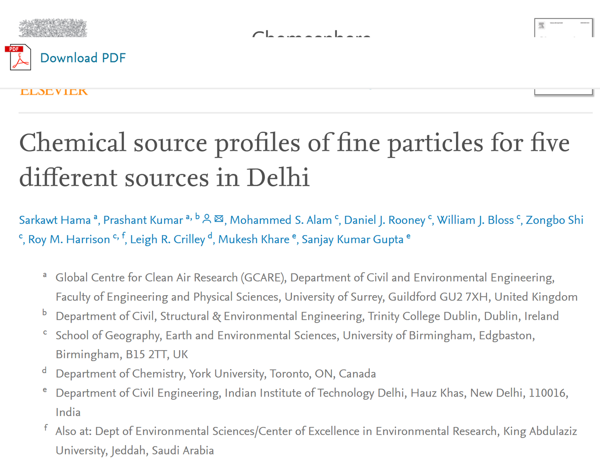 AirPollSurrey's tweet photo. Working with our partners in #India #UK for @NERCscience @NewtonFund #ASAPDelhi project we produced thorough chemical source profile #Delhi #India   @GuildfordLL @pk_shishodia @TAPASNetwork @BioAirNet1 @CathNoakes @SurreyResearch #GlobalSurrey #GCARE #CleanAir4All @FEPS_Surrey https://t.co/Xxhn7viGVq