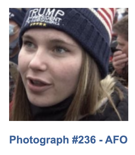 ryanjreilly's tweet photo. The FBI has dropped a new batch of photos of Capitol insurrectionists they want to go viral.

AFO = Assault on Federal Officer

https://t.co/Tzf3hkWyLx 

https://t.co/Ws2R0lqRAZ https://t.co/YCqHvQ3guz