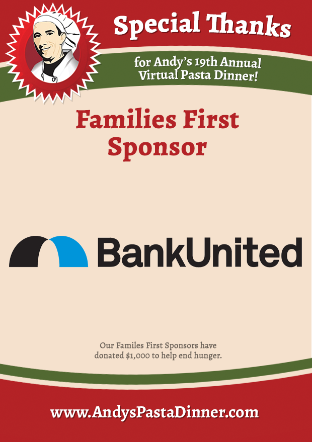 andyspasta's tweet photo. Thank you to our Families First sponsor Bank United! #apd2021 https://t.co/nzQ1dujlgt