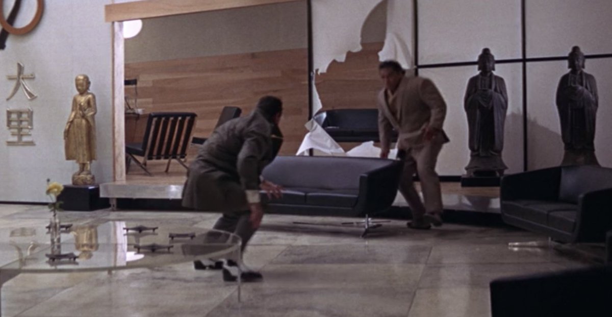 4) THE FIGHT IN OSATO'S OFFICEYou Only Live Twice is one of the most cartoonish films in the series, but this fight is excellent. It really packs a punch. Plus, the henchman is played by The Rock's grandfather!