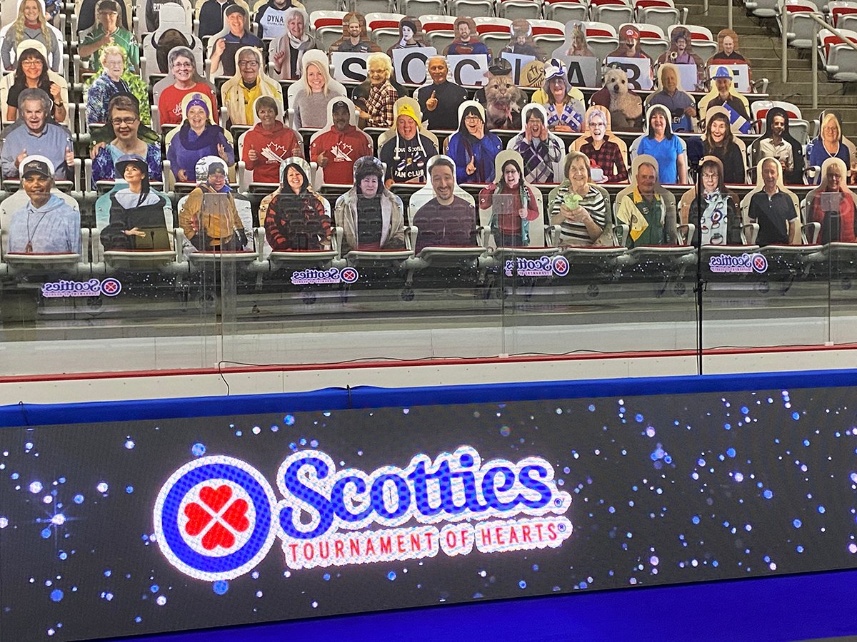 CurlingCanada's tweet photo. The #HubCity2021 Fan Cutout sections are looking good! Here's a preview of what's to come. It's not too late to get yours: https://t.co/fg4WJG3MS8

See someone you know in the stands? Tag them here! #STOH2021 https://t.co/yJmrwQKw3Z
