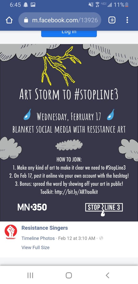 MN_350's tweet photo. 🌧🌩 Today is the day for the national Art Storm to #StopLine3! People across the nation will be calling on @JoeBiden to #ActOnClimate by sharing their personal #StopLine3 art across all social media platforms! Join us: https://t.co/R6Do98RnAJ https://t.co/6dVnCnxpbo