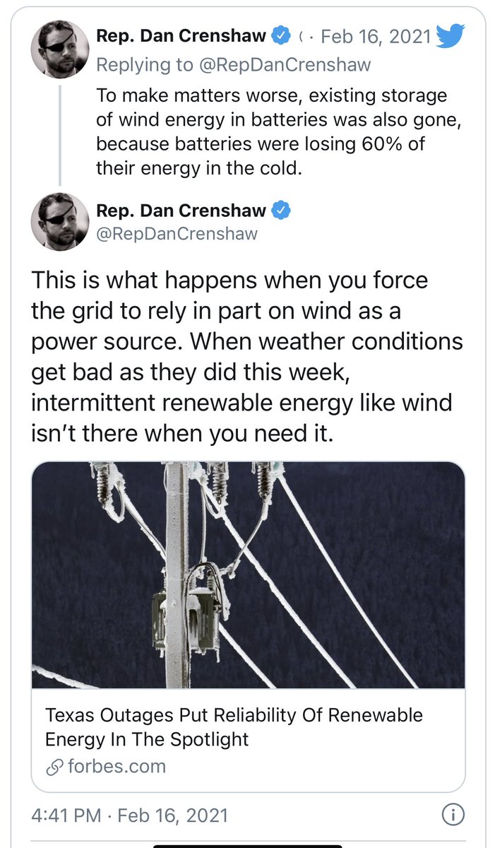 6) Fossil fuel groups & Republican allies blamed power failures on frozen wind turbines and warned against the supposed dangers of alternative power. Some turbines did in fact freeze — though Greenland and other Arctic places are able to keep theirs going through the winter.