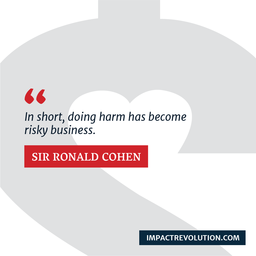 Irresponsible companies take the risk that consumers, employees, and investors will leave them for competitors whose values they share.

By choosing to prioritize impact in their portfolios, investors avoid these risks too. 

#ImpactRevolution #Risk #Investing