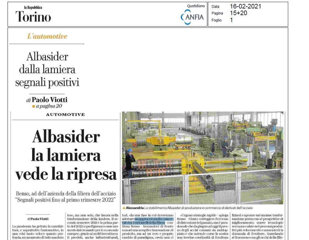 ANFIA_it's tweet photo. 2° numero dell'Inserto #Auto di @rep_torino, in #partnership con #ANFIA.
Analisi sul mercato auto in #Piemonte e #Valledaosta e case history dell'alessandrina #Albasider, con il presidente e AD #RiccardoBenso
https://t.co/CIuXo0EaLj
#ANFIASocial #EccellenzeANFIA https://t.co/TpXzPUnfFv