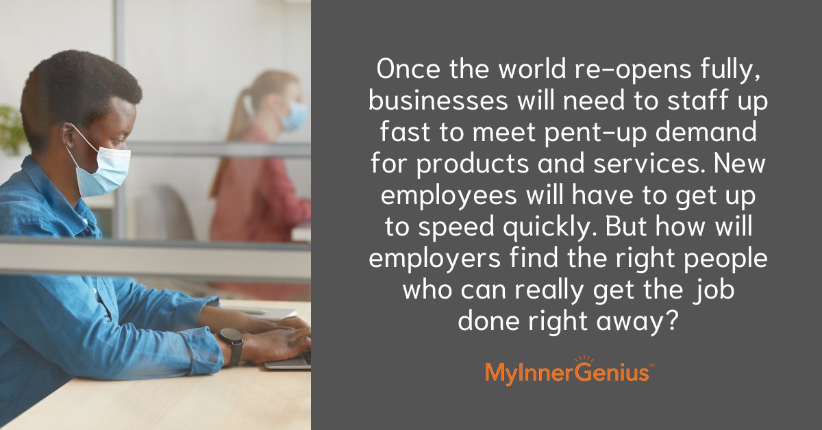 my_inner_genius's tweet photo. Is your company getting ready to bring on a wave of new employees? Make sure you’re retooling your hiring practice to find the best people quickly and easily. Learn more in today’s #MIGblog spotlight >>> https://t.co/chJXRAbS2d #workforceassessment https://t.co/HK0x77pDiy