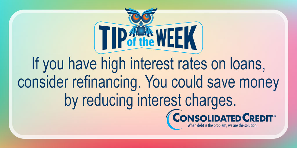 ConsolidatedUS's tweet photo. 🦉 #TipOftheWeekContest
RT #tips for chance to #win $50 in monthly drawing. 💰#WINMoney #TipOftheWeek #Contest
#DebtManagementPrograms reduce total #CreditCard payments by up to 30-50%: https://t.co/nL2qvxg0oN
#ConsolidatedCredit #DebtSucks #DebtReliefisPossible ☎️ 888-210-9953 https://t.co/Nr8Af8vspm