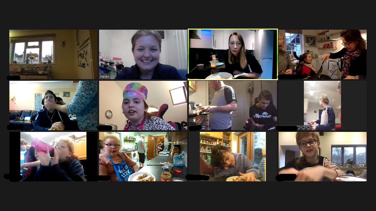 We might be on zoom, but we had great fun making pancakes altogether yesterday!