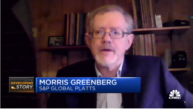 EnergySPG's tweet photo. .@SPGlobalPlatts Analytics' Morris Greenberg says
Texas authorities’ response to ERCOT outages likely to result in calls for extreme weather modeling &amp; enforceable availability requirements. Discussion w/ @CNBCWEX's Brian Sullivan (@SullyCNBC): https://t.co/Im2EBmycje https://t.co/PIwI9sOnOL