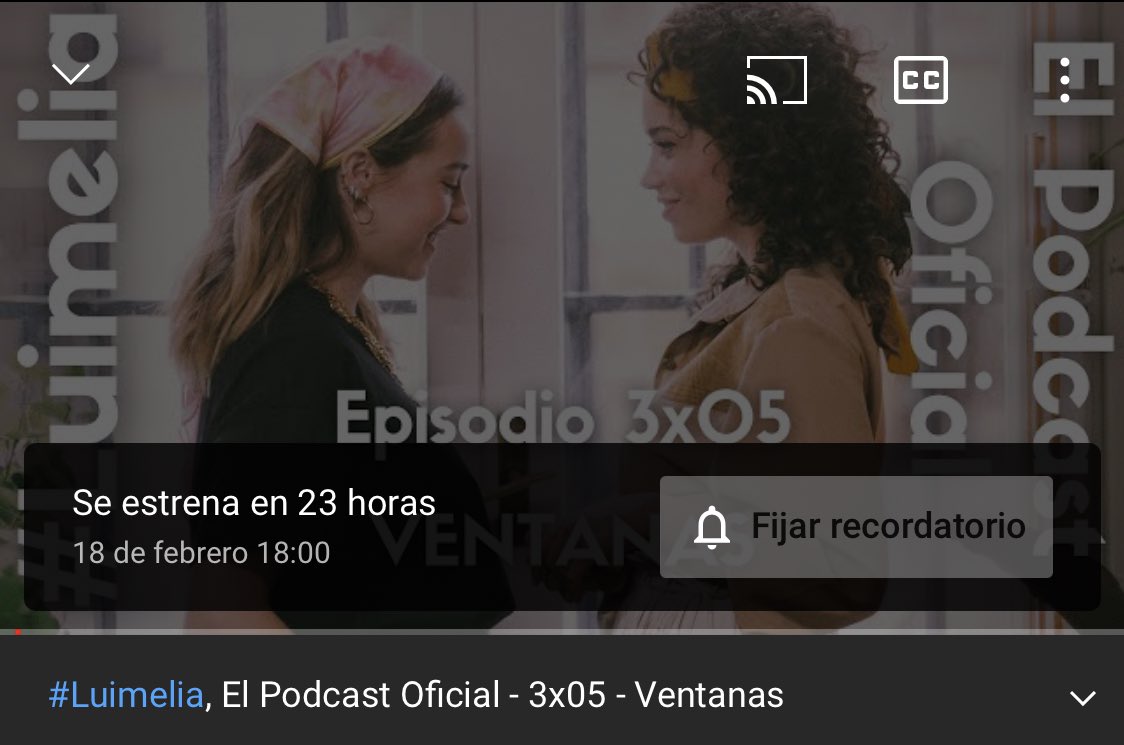 Mañana a las 18:00 el quinto programa de #LuimeliaPodcast
Carol Rovira cuenta cómo fue grabar sin su fiel compañera de escena.
Resu Morales y Carmen Losa (Dolores y Gabriela) hablan de la importancia de visibilizar en ficción a personajes femeninos a partir de los 50 años. https://t.co/8ff9fviD7l