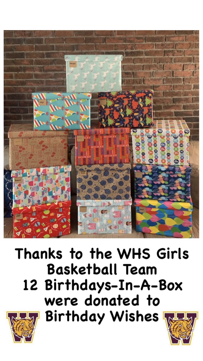 So proud of our kids. Led by Sophomore Emma Desmond the Lady Wildcats made a donation to Birthday Wishes. #FAMILY <a href="/wildcatnationAD/">Weymouth High School Athletics</a> <a href="/WeymouthHSpride/">WHS Principal Pride</a>
