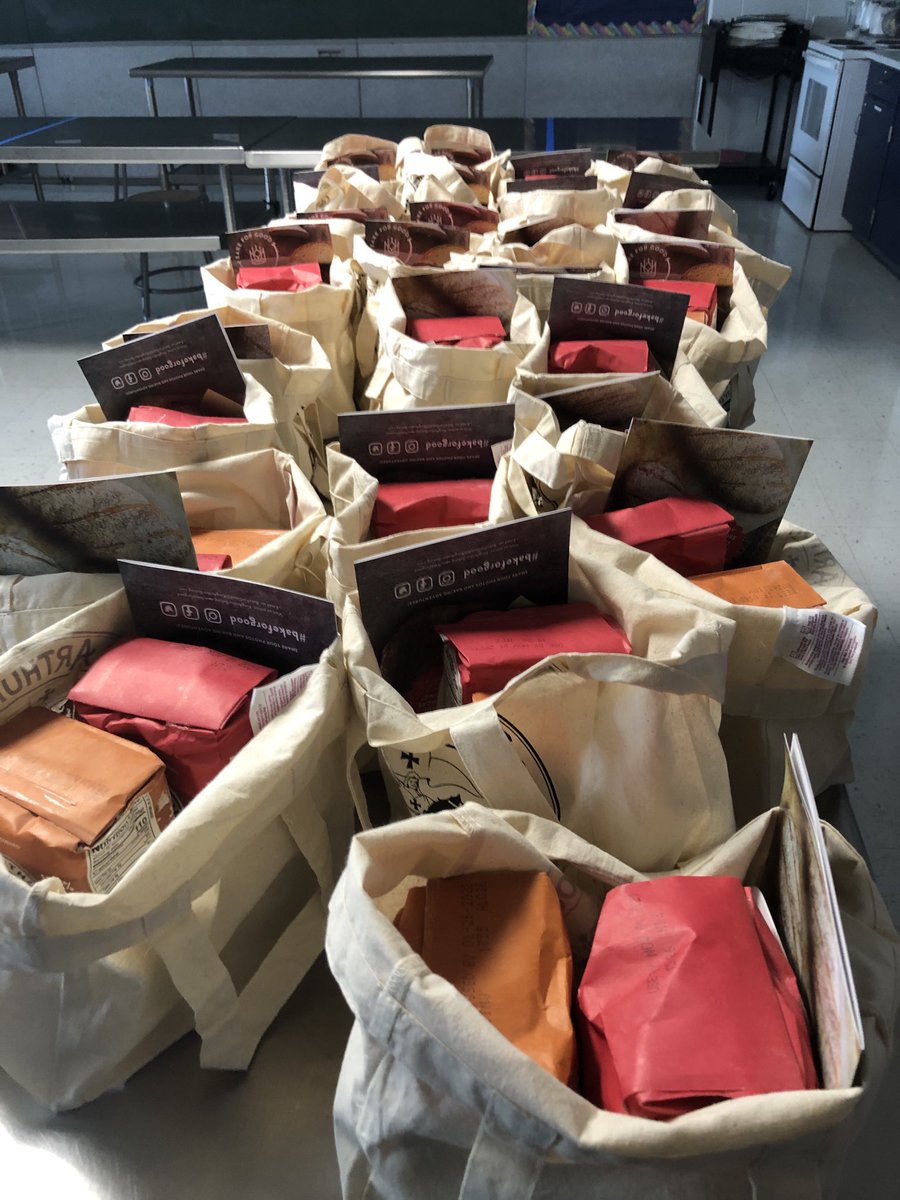 DrBHOHS's tweet photo. Baking kits from #KingArthurBaking for Food and Nutrition Technology and Culinary students at #HowardHighSchool are ready for pick up until 2 pm on school days! https://t.co/juxqC8mrWd
