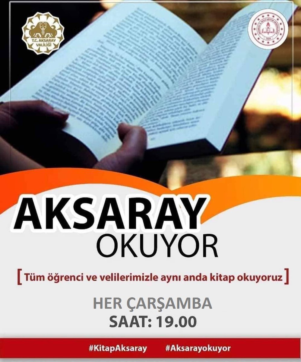 Aksaray_MEM's tweet photo. Kitap, zekâyı kibarlaştırır.
#Aksarayokuyor 
 
@hmzaydg 
@aksarayvaliligi
@Aksaray_MEM https://t.co/JSLzXZewT3