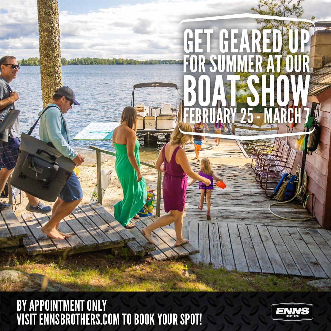ennsbros's tweet photo. Book a spot at our Boat Show and lock in all the gear you need this summer before supply runs low!
✔️Accessories
✔️Paddleboards
✔️Tubes
✔️Life Jackets
✔️Electronics

Visit https://t.co/l8uX5ei9t8 for details and to book your spot today!

#ennsbrothers #boatshow https://t.co/6mcG29PfXv