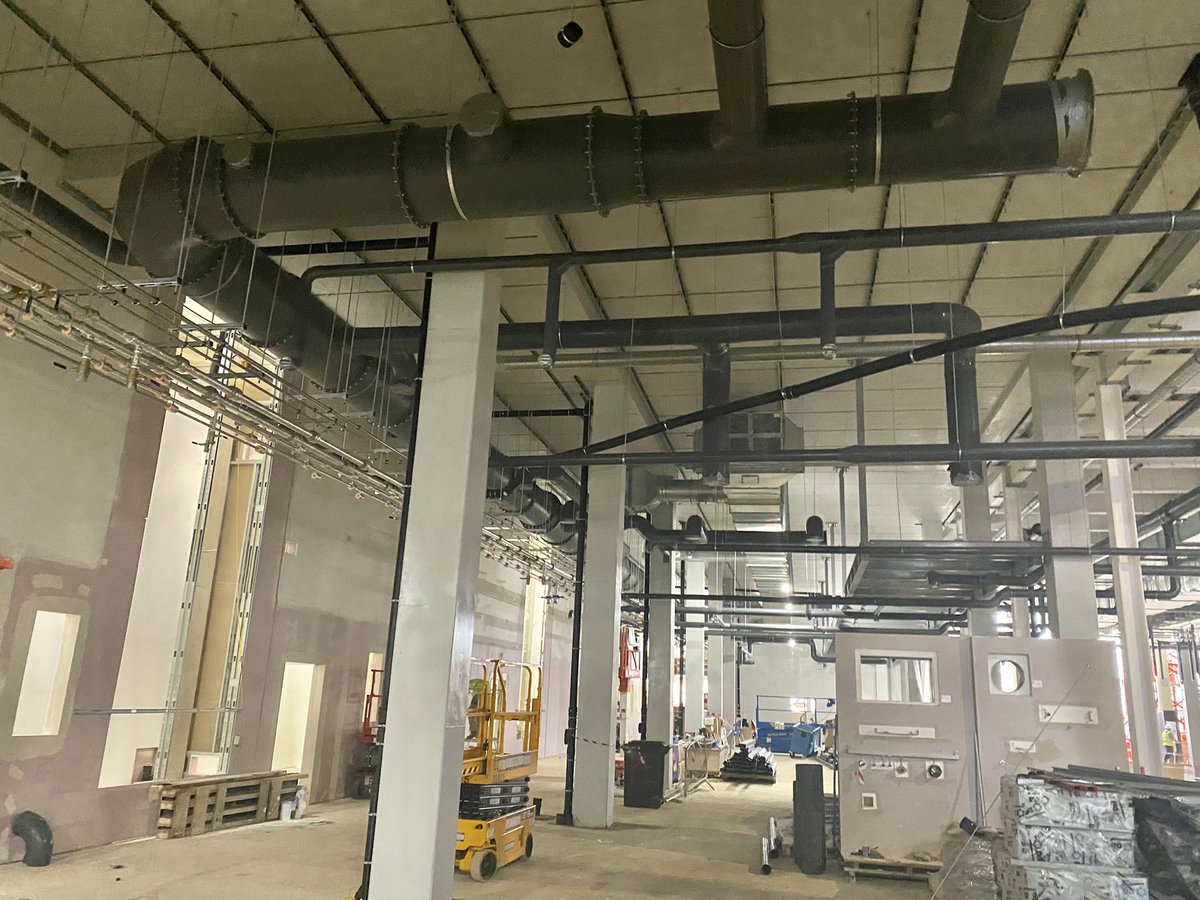 AxisDuctwork's tweet photo. Galvanised &amp; UVPC ductwork installation at our Cavendish 3/Ray Dolby Centre project @Cambridge_Uni @BouyguesUK @Bouygues_C @CambridgeUP https://t.co/yZ6Zgyrj57