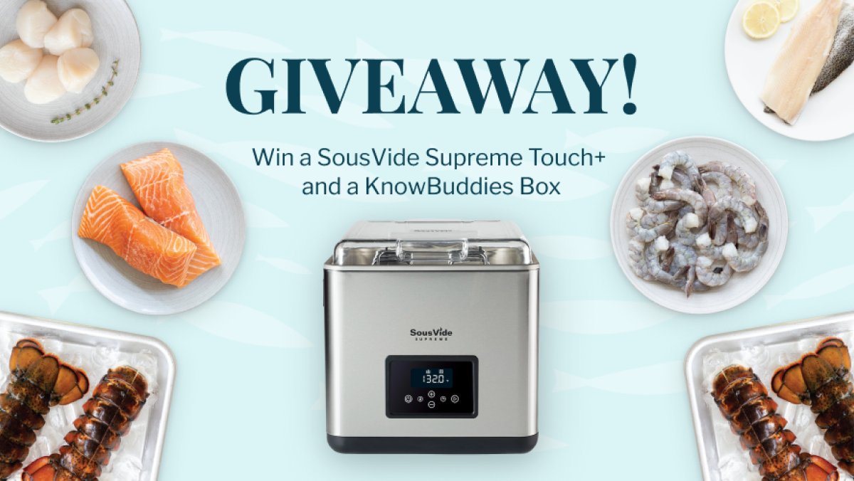 GIVEAWAY!! (&amp; this is a big one! 😱💙🎉) rebrand.ly/z4ht1kz
Become a chef in your own kitchen!👩‍🍳👨‍🍳  Enter to Win a SousVide Supreme Touch+ and a KnowBuddies Box! That's a value of over $600! Enter to win 🎉: rebrand.ly/z4ht1kz