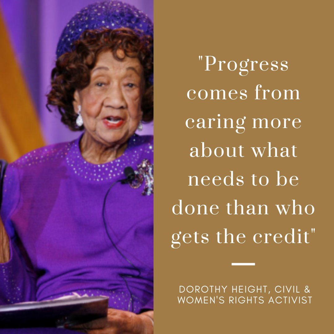 NEMScommunity's tweet photo. Anna Lazewski (LHS'23) chose to celebrate legendary feminist & activist Dorothy Height because "she used her life to push for a better world for the lives of the future & created substantially positive change that can still be seen in society today!" #NotableBlackAmericansProject https://t.co/t61B4nZRso