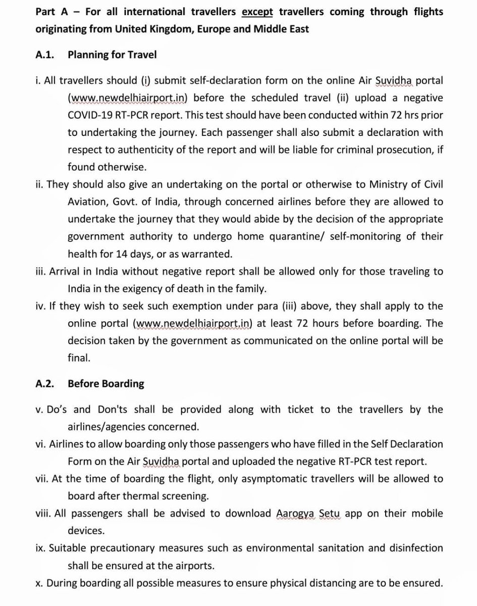 HardeepSPuri's tweet photo. We are taking all precautions &amp; continue undaunted with our efforts against COVID19.

New SOPs will be in effect for International Passengers arriving in India from 23:59 hrs on 22 Feb 2021...

@PMOIndia @HMOIndia @MoHFW_INDIA @MoCA_GoI @MEAIndia @AAI_Official @DGCAIndia https://t.co/sVM3D0pBPQ