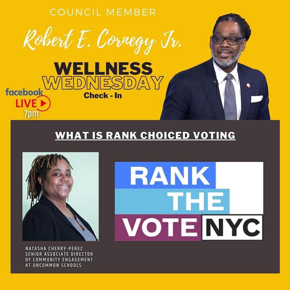 Tune in at 7pm tonight and learn how to rank your vote. Let’s go New York!!!