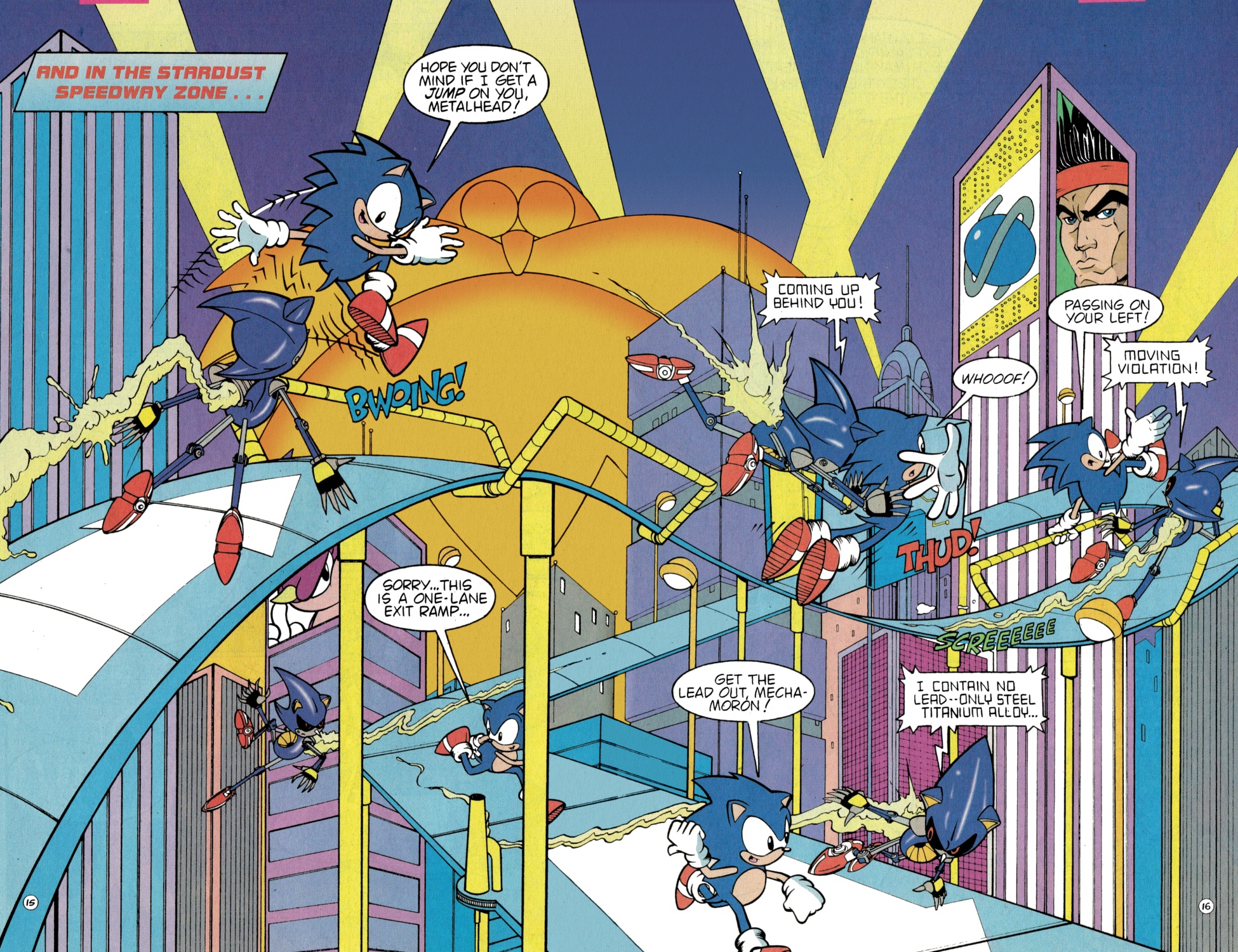 sonic vs metal sonic comic