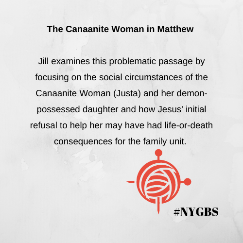 Happy Wednesday, Grandmas!  A new episode on Matthew's story of the Canaanite Woman and her demon-possessed daughter is up today!  #nygbs #disabilitystudies #biblestudypodcast  Sources on nygbspodcast.wordpress.com