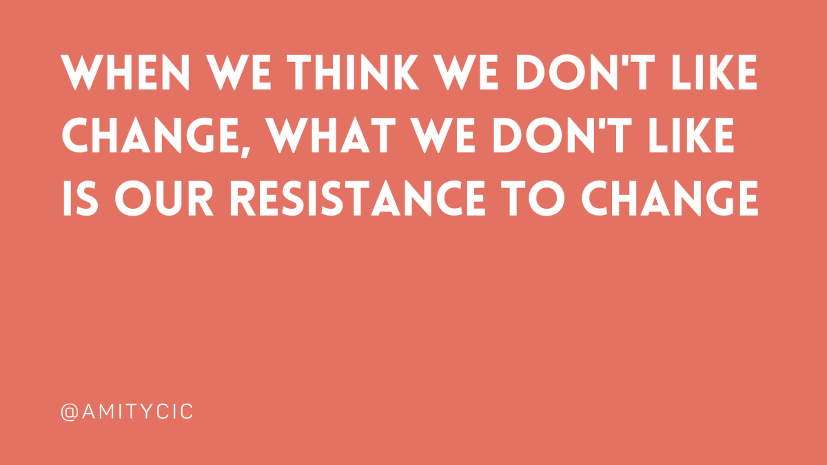 amitycic's tweet photo. When we think we don’t like change, what we are experiencing, and don’t like, is our resistance to change

#communityaction #collaboration #wellbeing #socialgood #socialchange #changemakers #communitygroups #amitycommunity #communityfacilitators #environment #activism #manchester https://t.co/Agg0dXmrUA