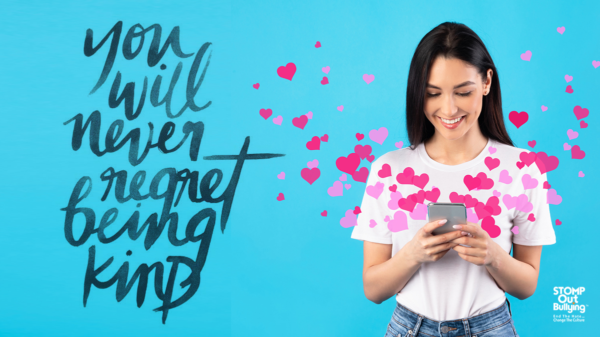 STOMPOutBullyng's tweet photo. Radiate kindness this #RandomActsofKindnessDay and every day. When you practice kindness towards others it helps them, and surprisingly, it will help you too.
#PayKindnessForward #STOMPOutBullying https://t.co/6zjGqaDc45