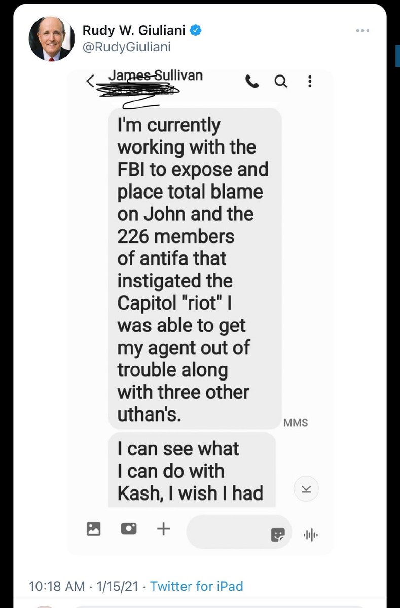 vjheath's tweet photo. @sandibachom #usefulidiot #RudyGiuliani #RudyColludy #DCTerrorists #RudyIsARussianAsset https://t.co/ddprAqQjYQ