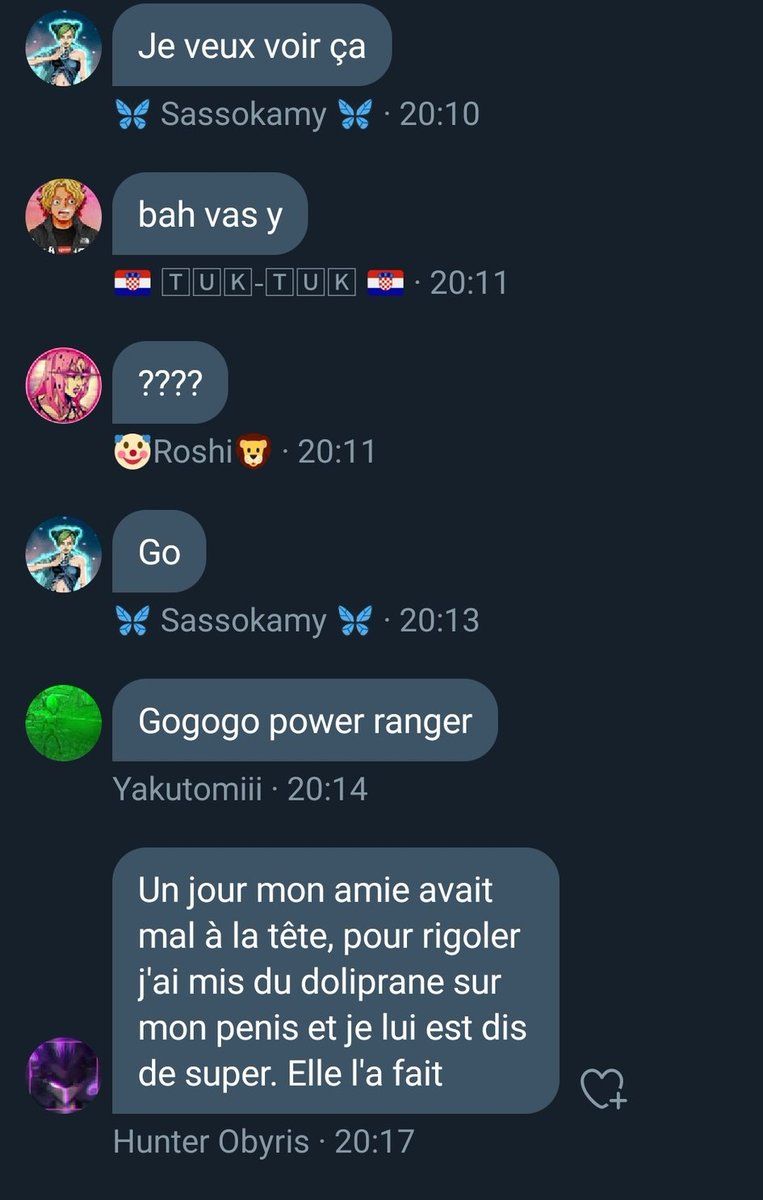 Bonjour/bonsoir déjà avant toute chose ce Thread comme tout les autres Thread de la honte c'est du 100% second degré ! Ceci étant dit commençons 