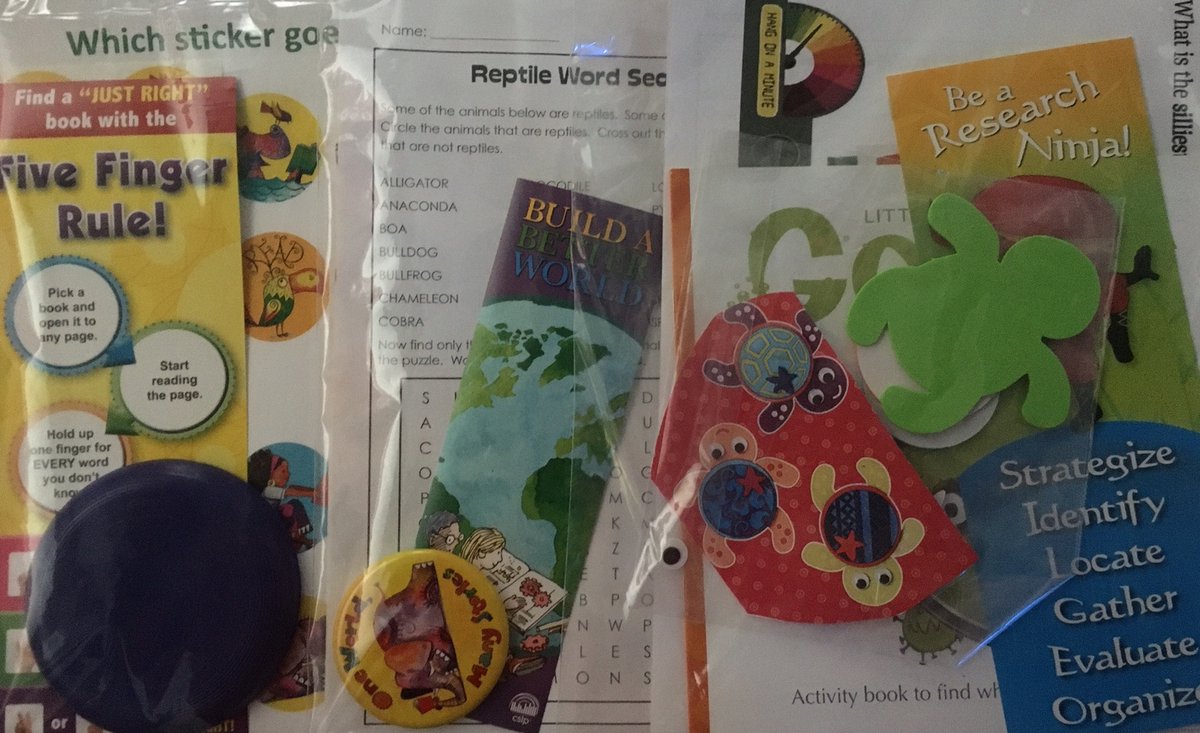Activity kits for grades preschool-1, 2-4 and 5-12 can be picked up curbside or in the library.  (available while supplies last)
