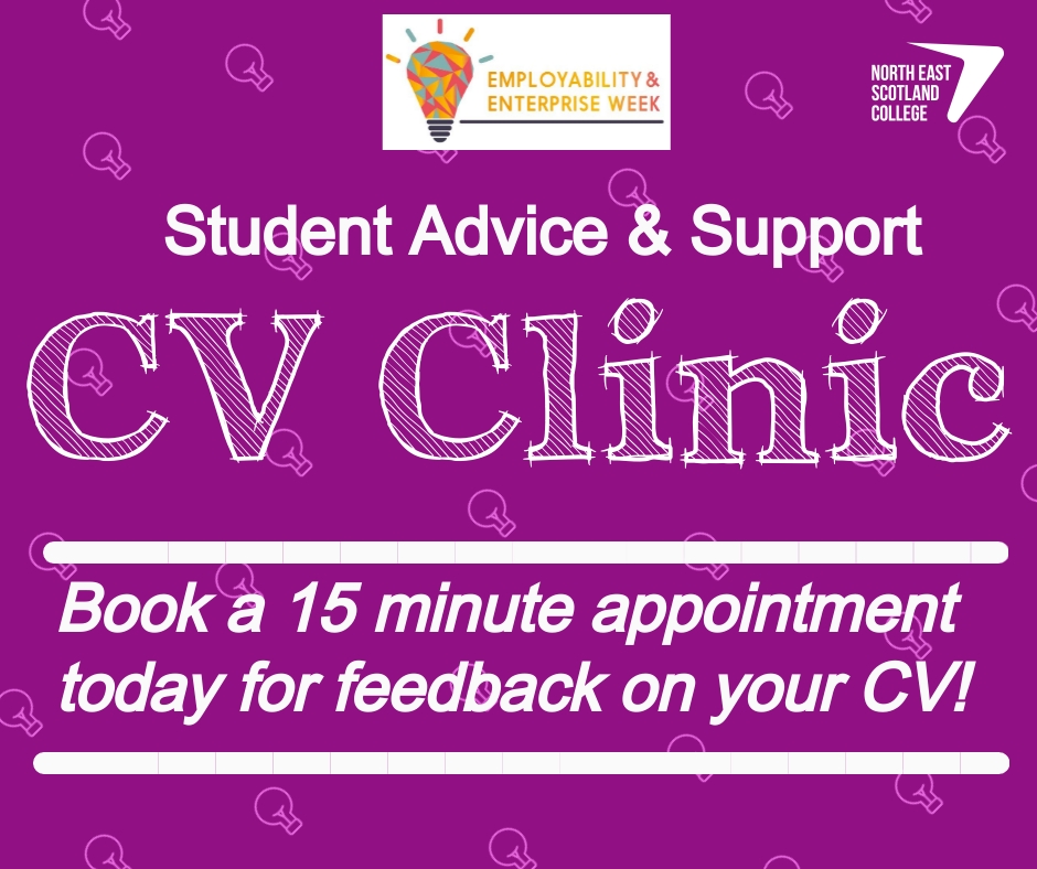 NESColAdvice's tweet photo. Looking for feedback on your CV? Book a 15 minute appointment today to help your CV stand out from the crowd! Book an appointment here - https://t.co/9phfq5OeCX #nescoleeweek21 #NESCOLAtHOME #EEWeek #employabilitysupport https://t.co/5dERCjuoLs