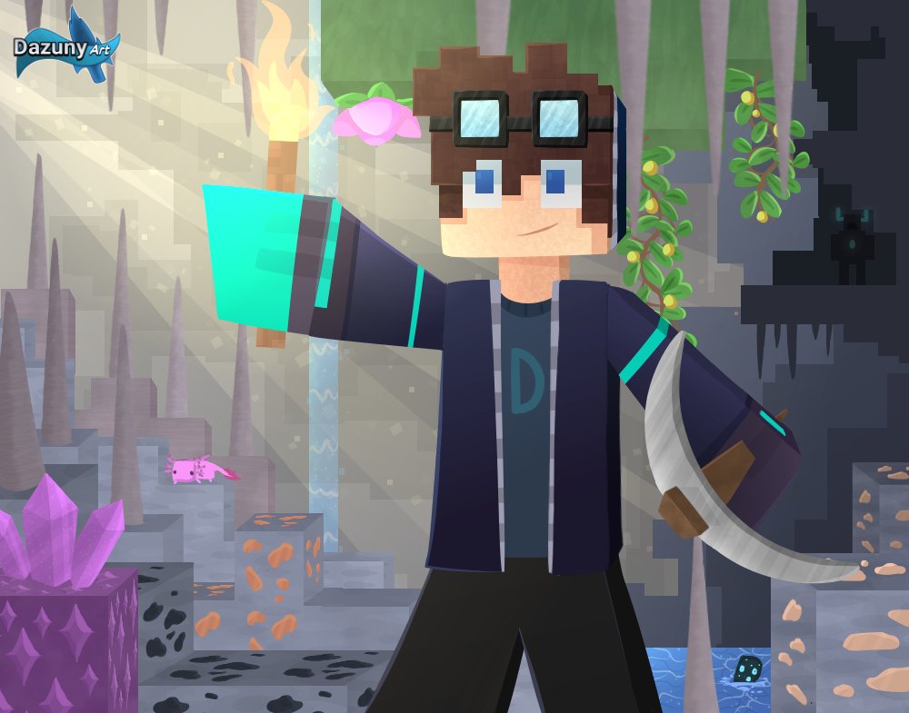 I made this drawing a while ago, but I'm just as excited as when I did

Cave Update, here we go #21w07a #Minecraft #caveupdate #fanart #hype