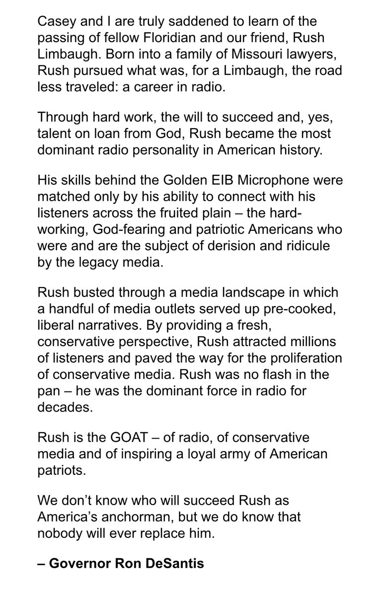Rush Limbaugh Has Passed On Today EuchpsnXIAQcEfT?format=jpg&name=medium