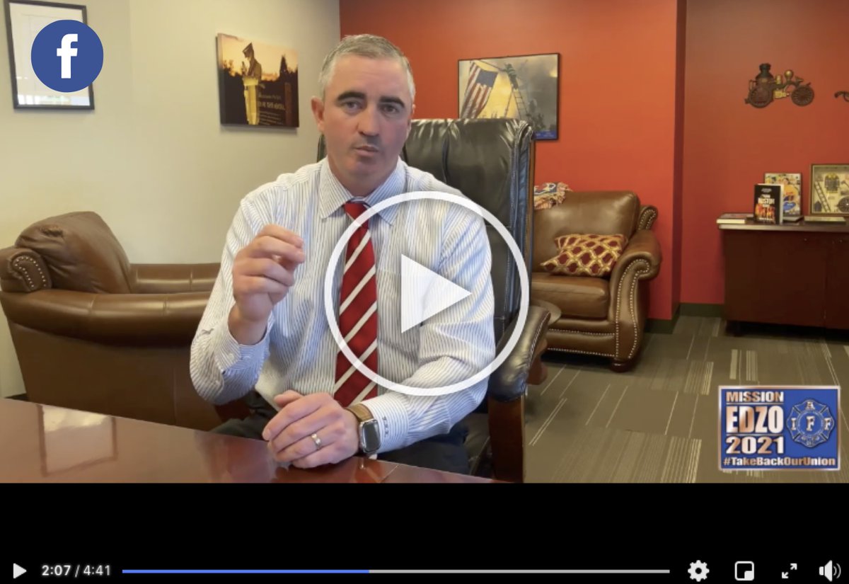 Early in this campaign, I shared my vision for the future of #OurIAFF. That change is on the horizon! Make sure your voice is heard and return your ballots right away. I humbly ask for your vote. #ReadyToLead #TeamEdzo #TakeBackOurUnion 
fb.watch/3J3caf24od/